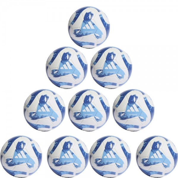 Adidas Tiro League Thermally Bonded Ball 10er Paket weiß blau hellblau
