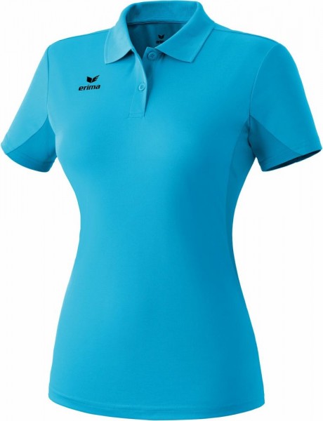 Erima Training Funktions Poloshirt Kurzarm Polohemd Damen hellblau
