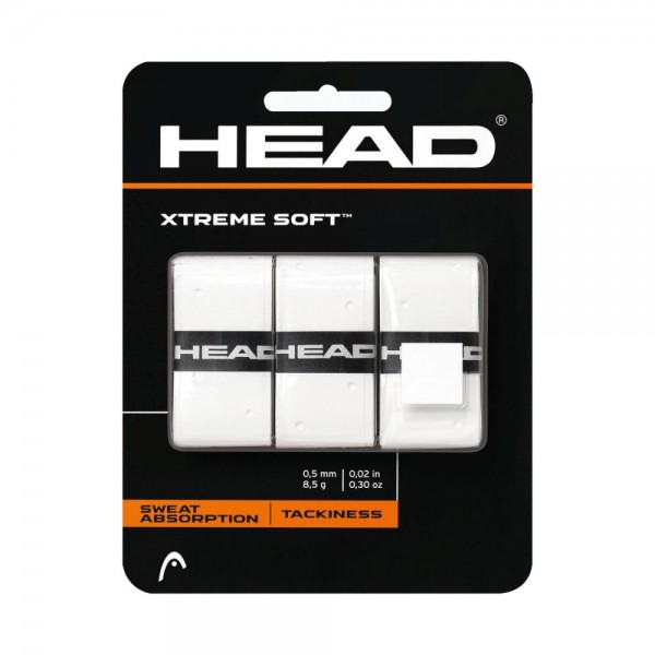 Head Tennis XtremeSoft Grip 3er Pack Overgrip weiß