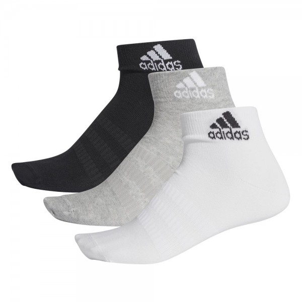 Adidas Ankle Socken 3 Paar grau weiß schwarz