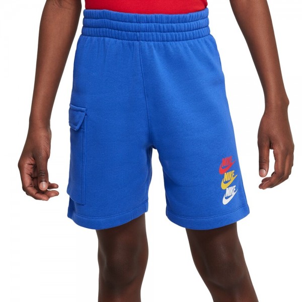 Nike Sportswear Fleece-Cargo-Shorts Kinder blau
