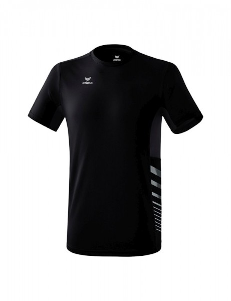 Erima Running Race Line 2.0 Running T-Shirt Laufshirt Herren Kinder schwarz grau