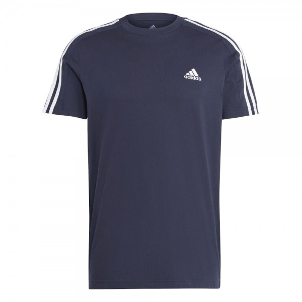 Adidas Essentials Single Jersey 3-Streifen T-Shirt Herren legend ink
