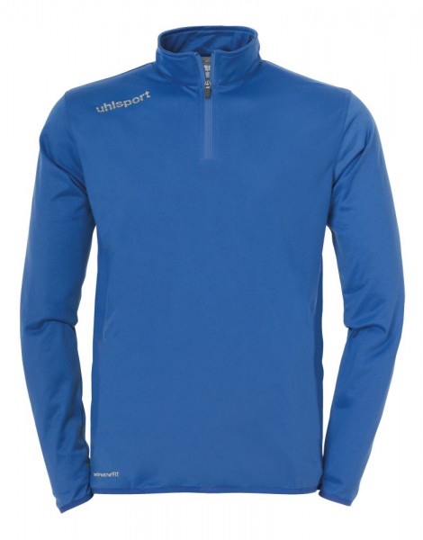 Uhlsport Fußball Essential 1/4 Zip Top Pullover Herren Sweatshirt blau weiß 