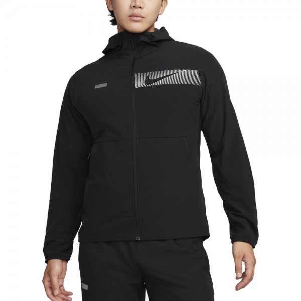 Nike Unlimited Vielseitige Repel-Jacke mit Kapuze Herren schwarz