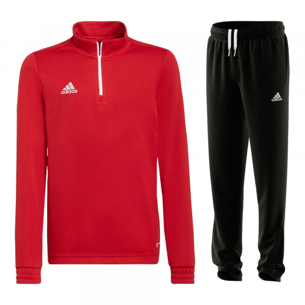 Adidas Entrada 22 Trainingsanzug Kinder rot schwarz