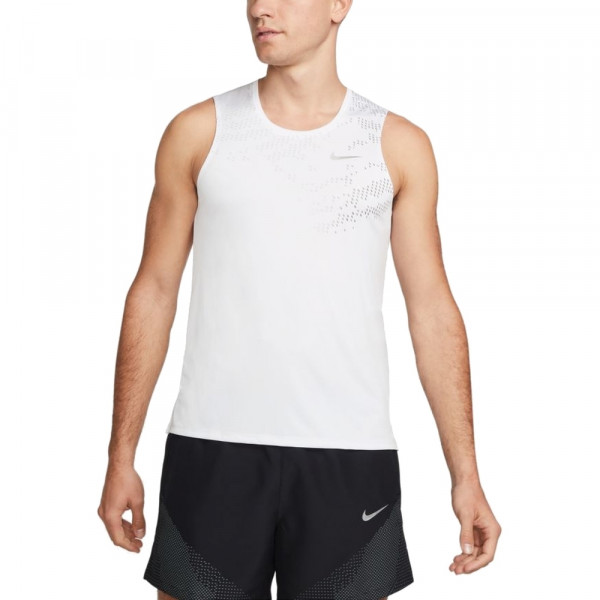 Nike Dri-FIT UV Run Division Miler Lauf-Tanktop Herren weiß