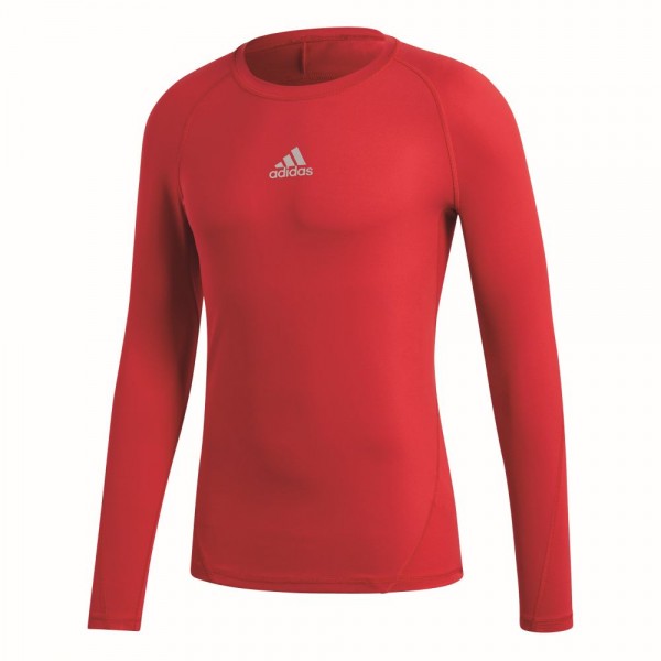 Adidas Fußball Alphaskin Langarmshirt Herren Unterziehshirt Funktionsshirt rot