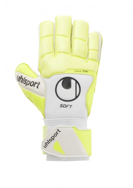 Uhlsport Pure Alliance Soft Pro Torwart Handschuhe Herren weiß gelb schwarz