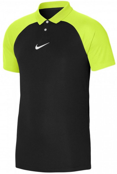 Nike Herren Academy Pro Poloshirt schwarz neongrün