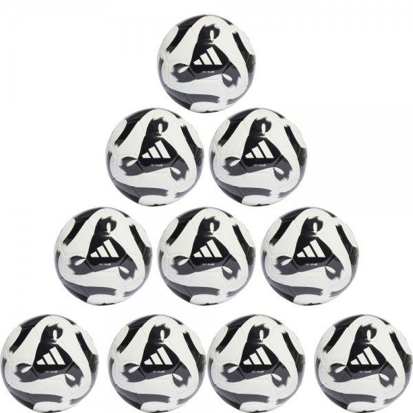 Adidas Tiro Club Ball 10er Paket weiß schwarz