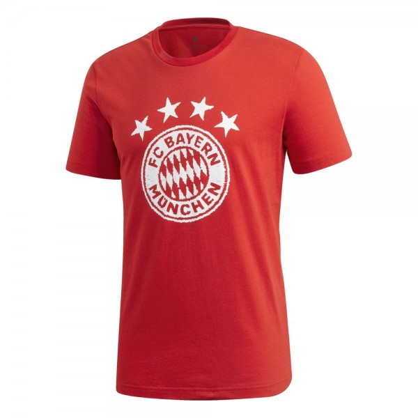 Adidas FC Bayern München DNA Graphic T-Shirt Herren rot