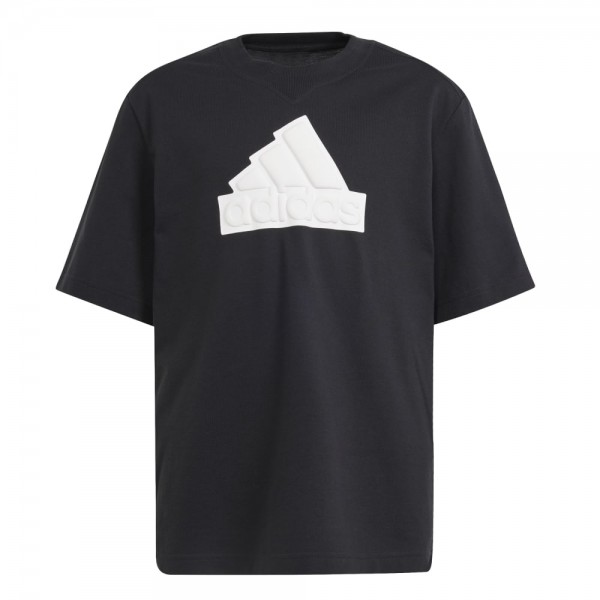 Adidas Future Icons Logo Piqué T-Shirt Kinder schwarz weiß