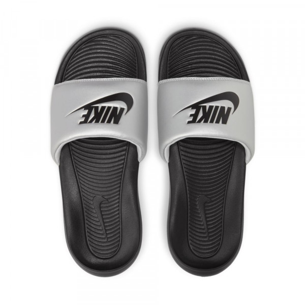 Nike Victori One Slides Damen silber schwarz
