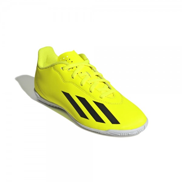 Adidas X Crazyfast Club IN Fußballschuhe Kinder solar gelb schwarz weiß