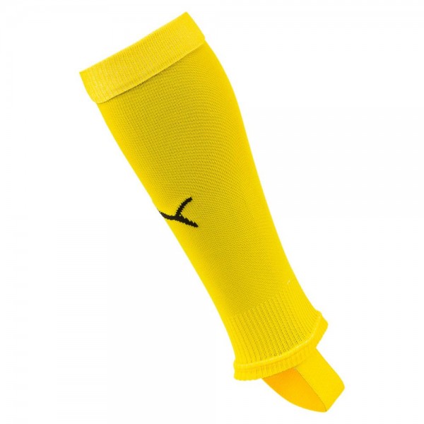 Puma Herren Fussball Stutzen Liga Stirrup Socken Core Stutzenstrumpf gelb schwarz