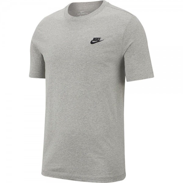 Nike Herren Sportswear Club T-Shirt grau schwarz