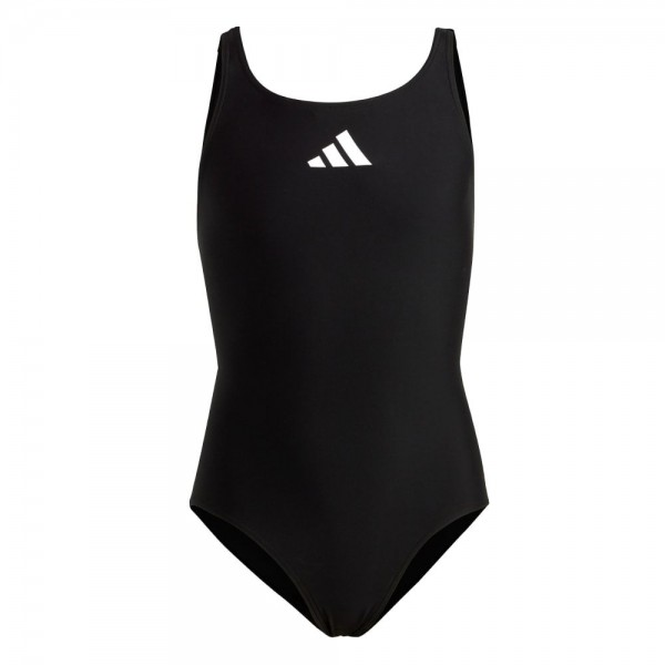Adidas Solid Small Logo Badeanzug Mädchen schwarz weiß
