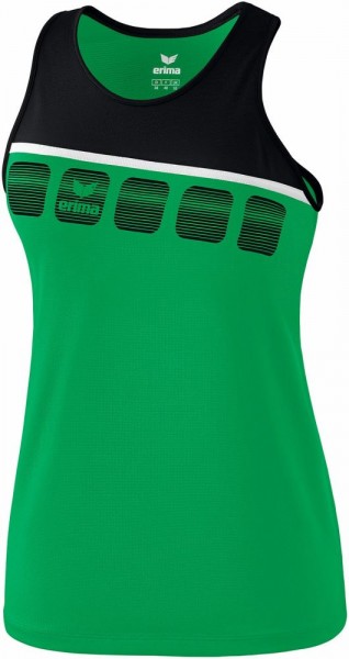Erima Tennis 5-C Tanktop Kinder Training Shirt Mädchen grün schwarz weiß