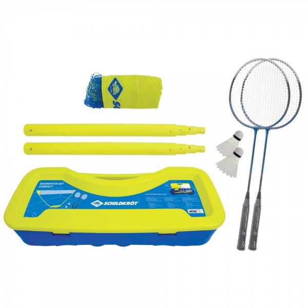 Schildkröt Badminton Set Compact gelb blau