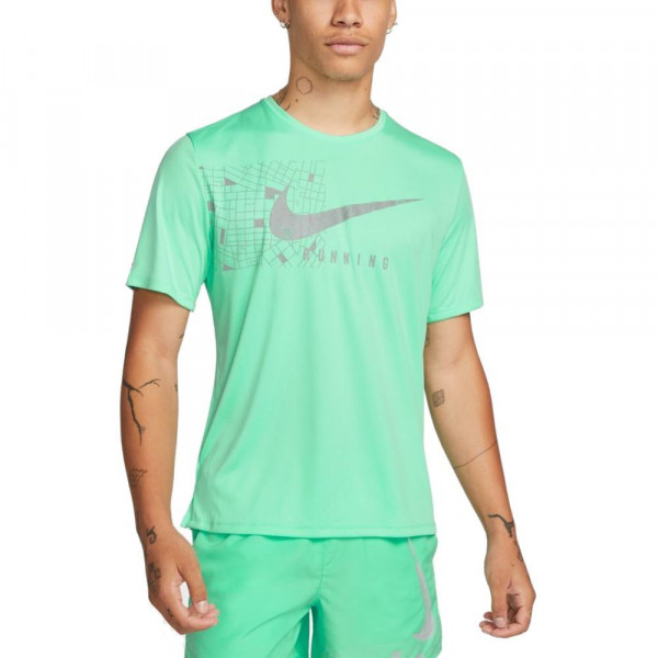 Nike Dri-FIT UV Miler Run Division Kurzarm-Laufshirt Herren mintgrün