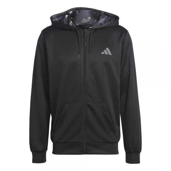 Adidas Train Essentials Seasonal Training Jacke Herren schwarz grau