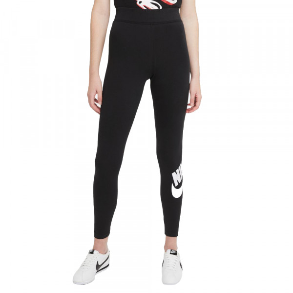 Nike Sportswear Essential Leggings Damen schwarz weiß
