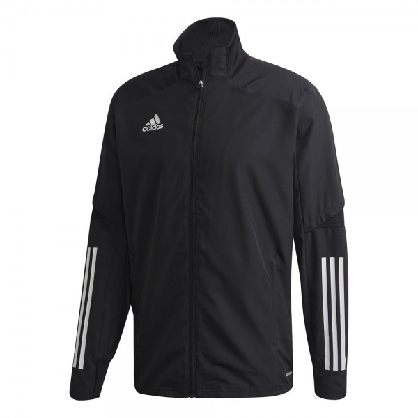 Adidas Fußball Condivo 20 Präsentationsjacke Jacke Kinder Trainingsjacke schwarz weiß