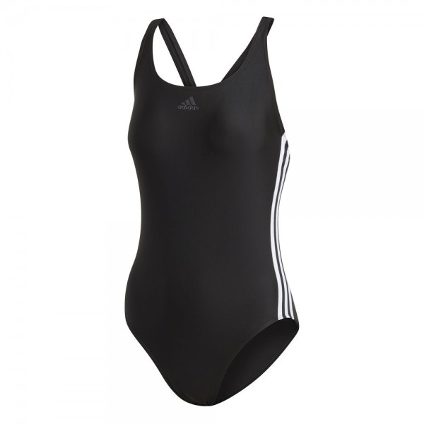 Adidas Frauen Athly V 3-Streifen Badeanzug schwarz