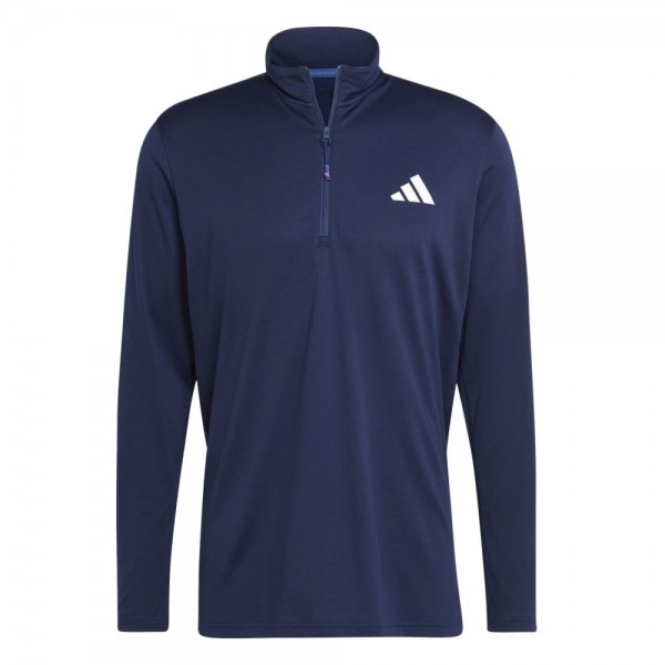 Adidas Train Essentials Seasonal Training 1/4-Zip Longsleeve Herren dunkelblau