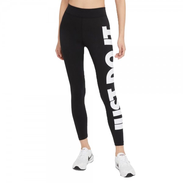Nike Sportswear Essential High-Rise Leggings Damen schwarz weiß