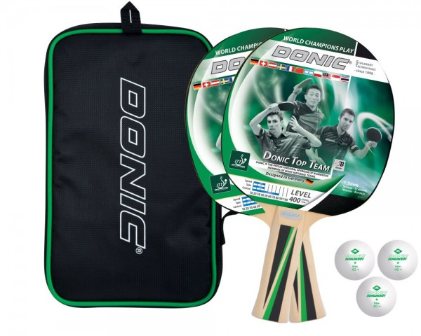 Donic-Schildkröt Tischtennis-Set Top Team 400 schwarz grün