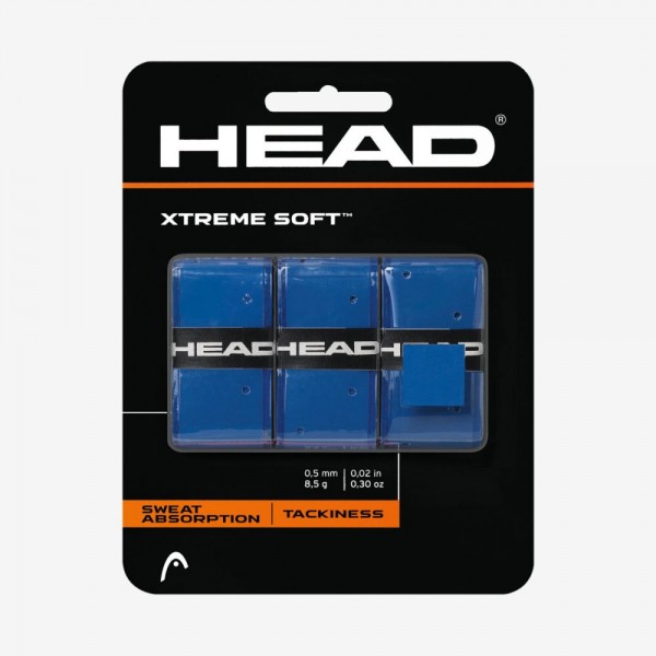 Head Tennis XtremeSoft Grip 3er Pack Overgrip blau