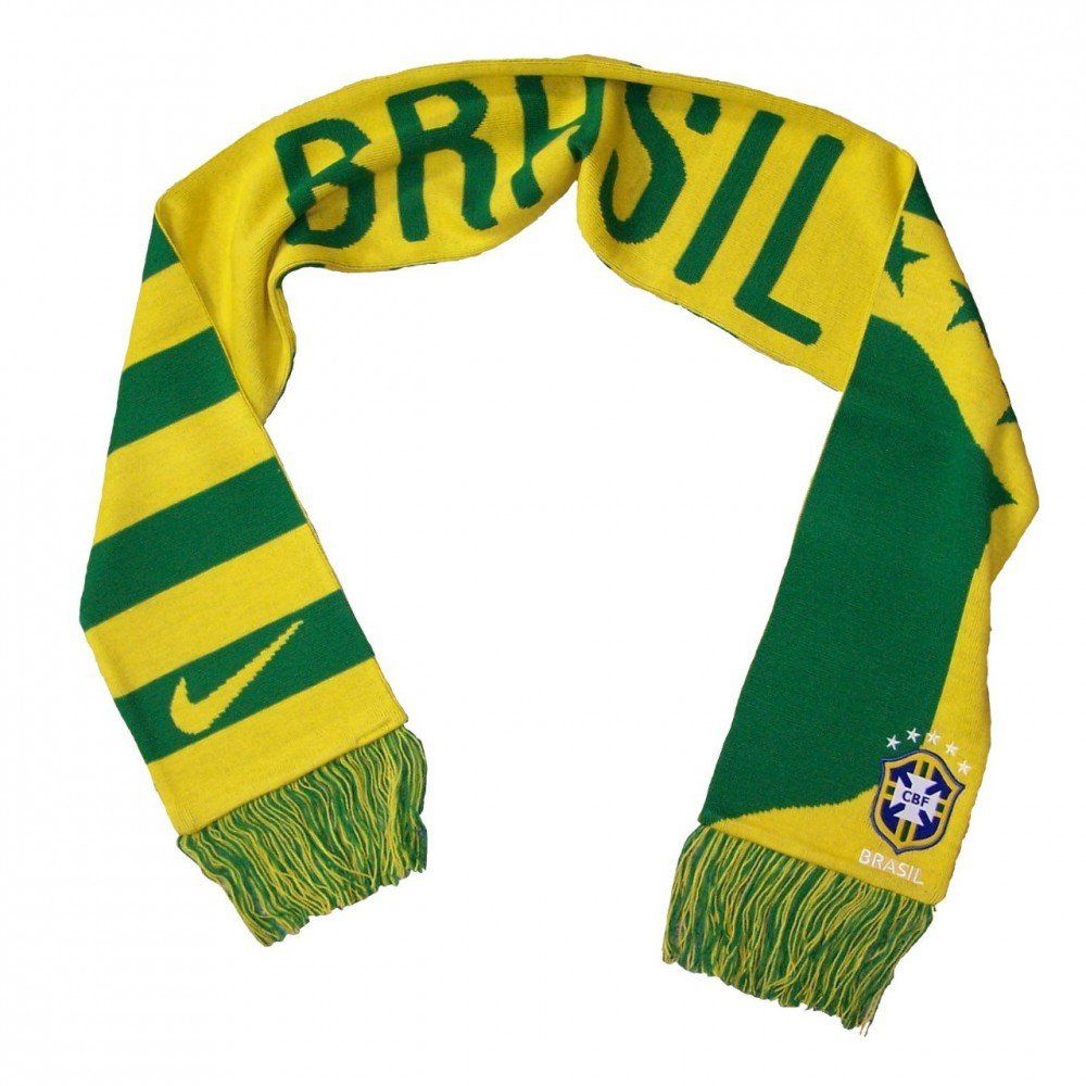 Fanschal BRASIL Brasilien Fanschal Schal mit Wappen international 
