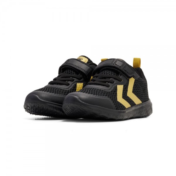 Hummel Actus Recycled JR Sneakers Kinder schwarz gold